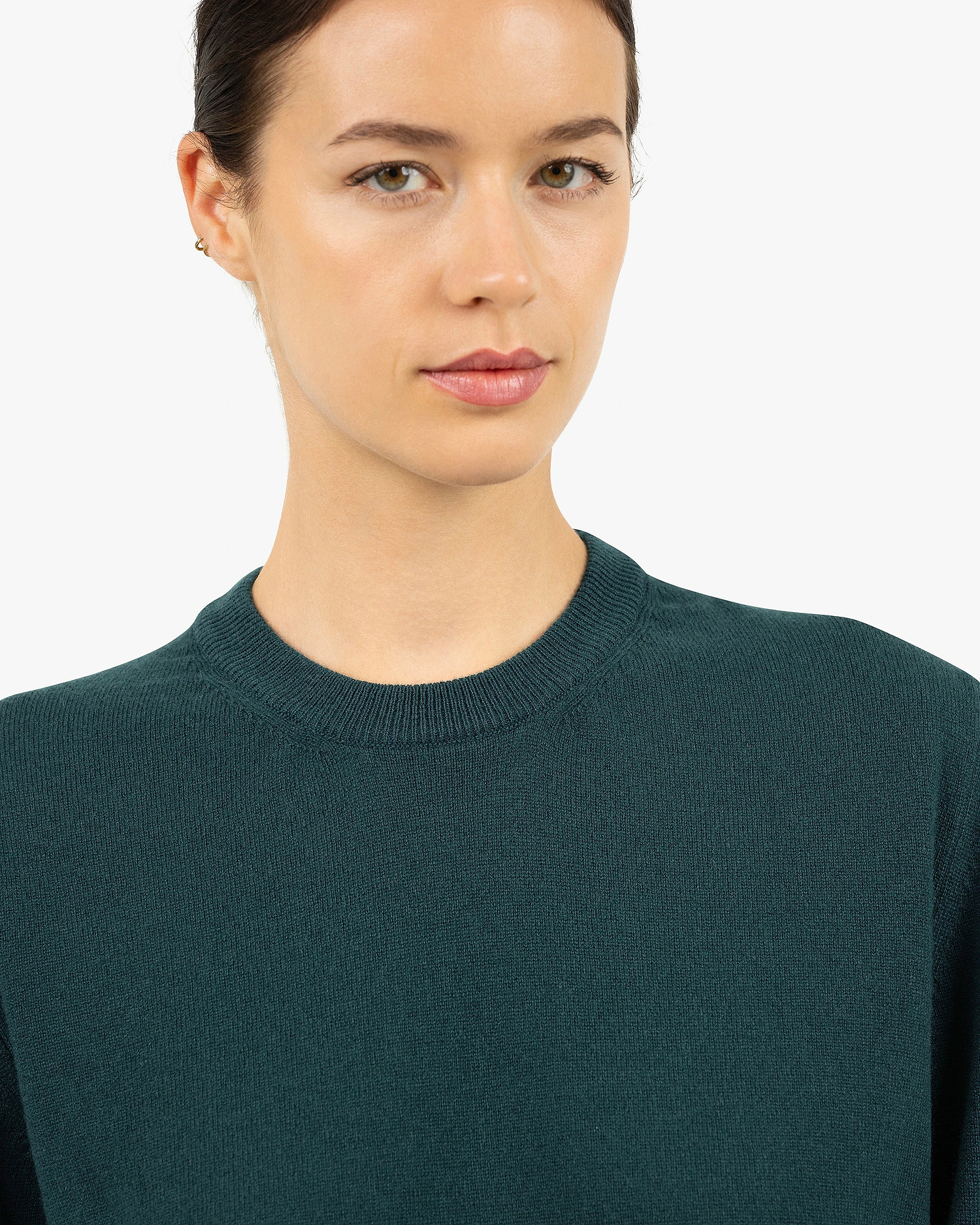 Essential Boyfriend Sweater - Green Cashmere