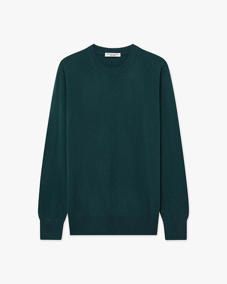 Essential Boyfriend Sweater - Green Cashmere