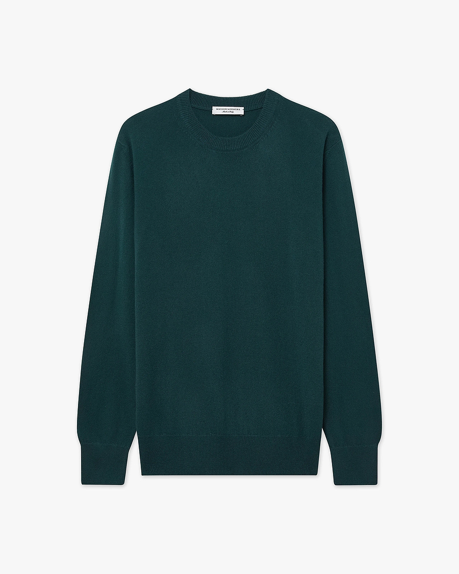 Essential Boyfriend Sweater - Green Cashmere