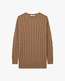 Essential Cable Knit Sweater - Camel