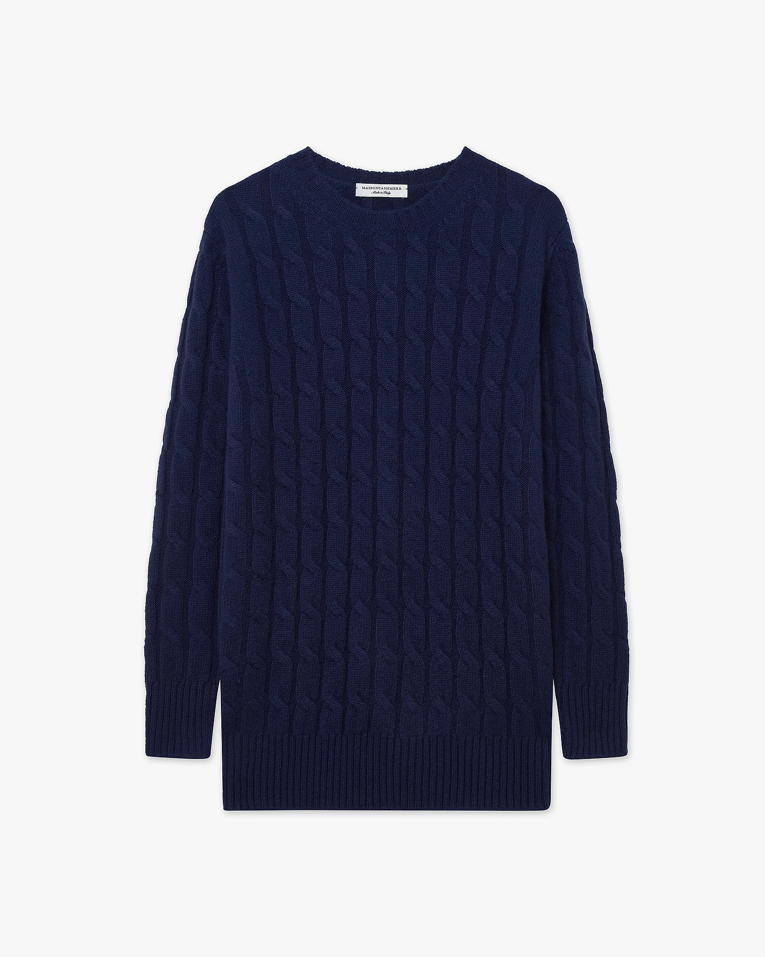 Essential Cable Knit Sweater - Blue Cashmere