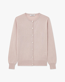 Essential Rundhals Cardigan - Rosa