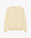 Essential Rundhals Cardigan - Gelb