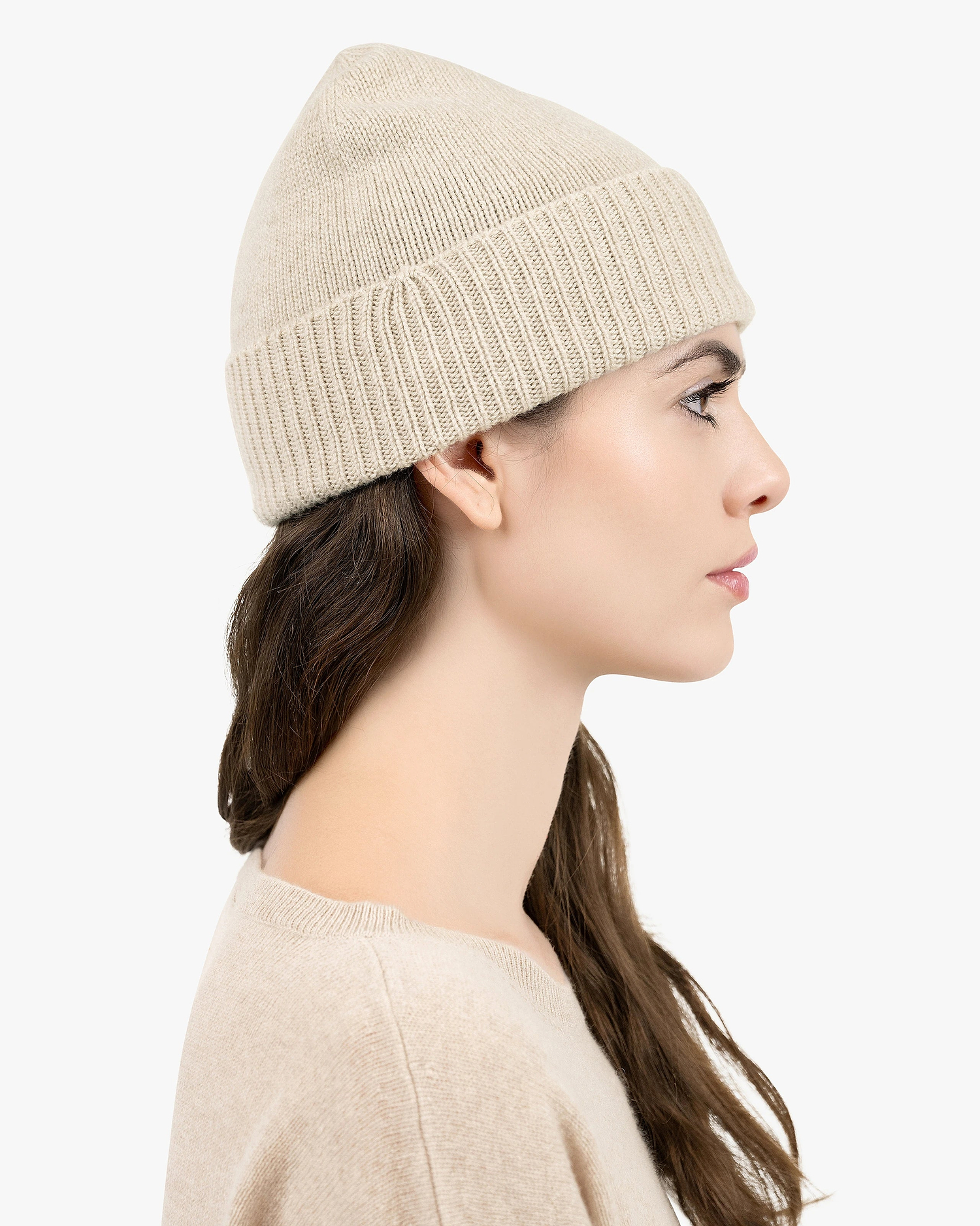 Women's Essential Hat - Beige Cashmere