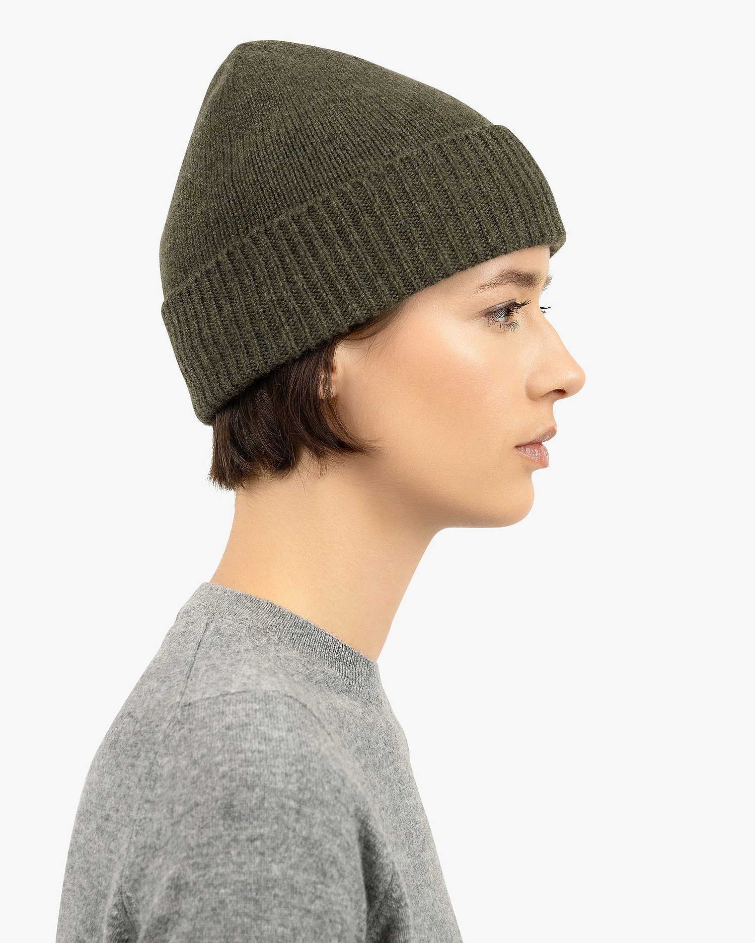 Women's Essential Hat - Green Cashmere