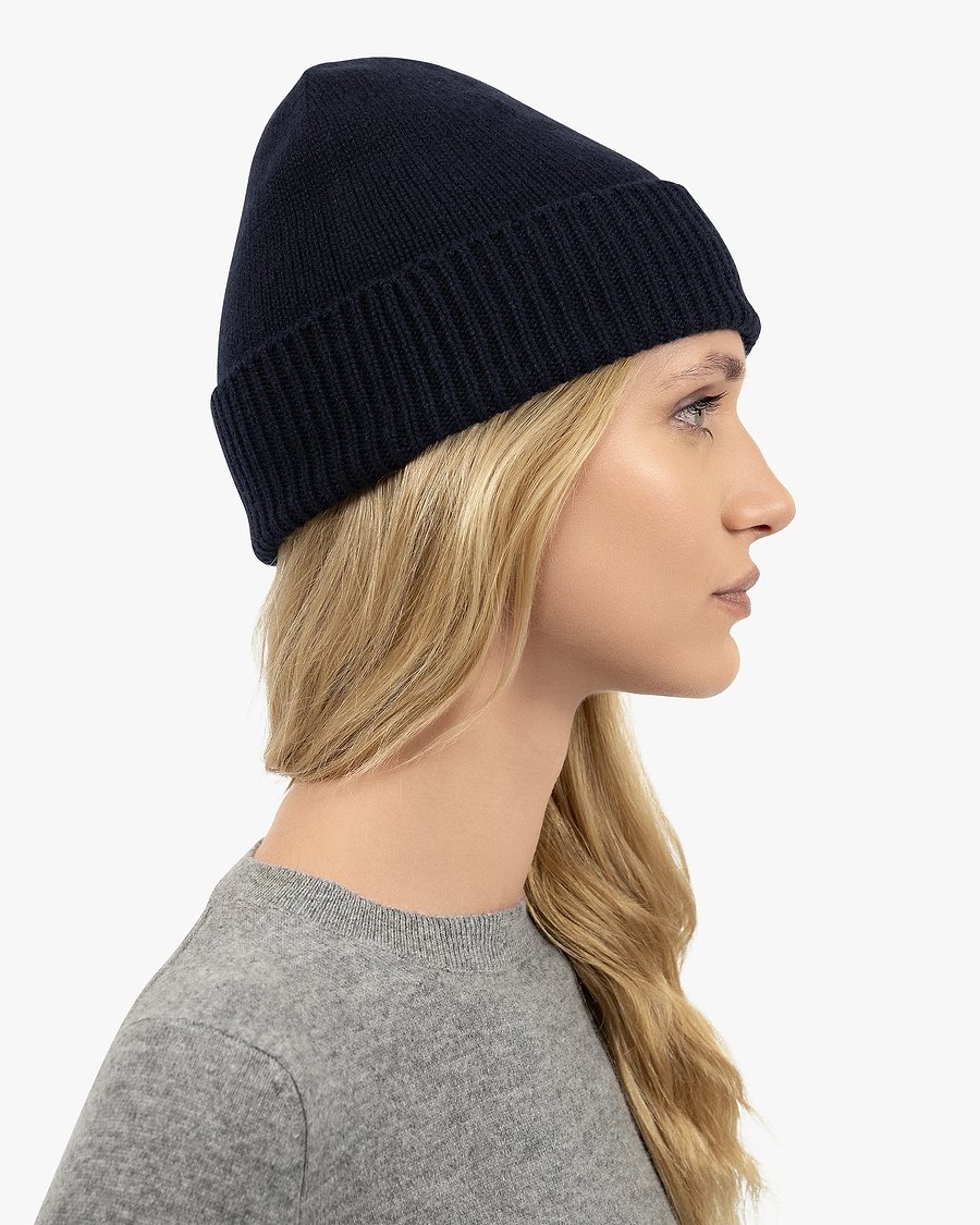 Women's Essential Hat - Night Blue Cashmere