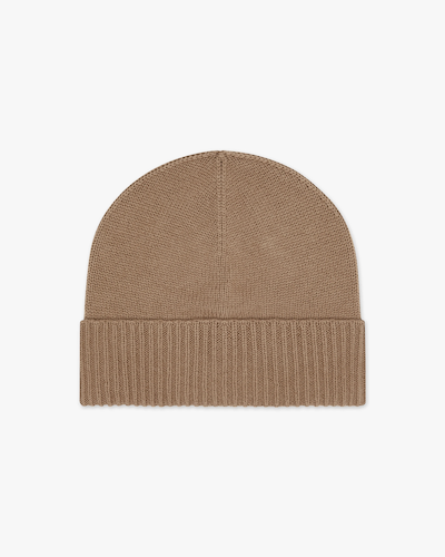 Women's Essential Hat - Camel Cashmere