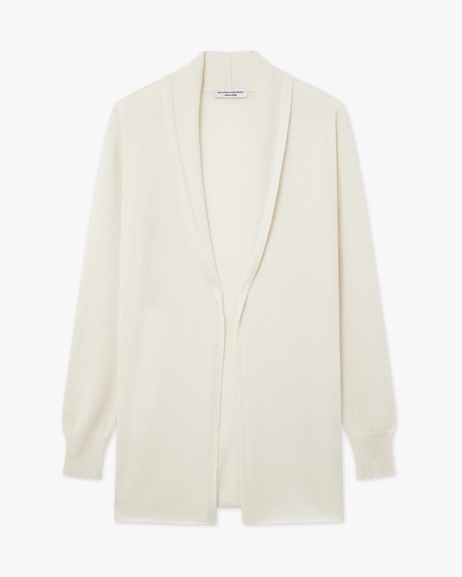 Essential Open Cardigan - White Cashmere