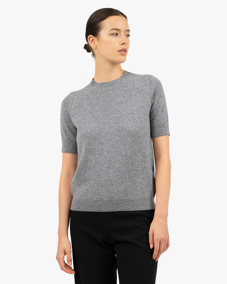 Women's Essential Tee - Medium Grey Cashmere