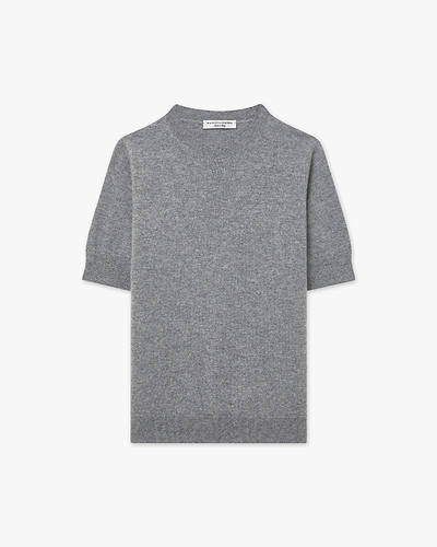Women's Essential Long Cashmere Cardigan - Medium Grey