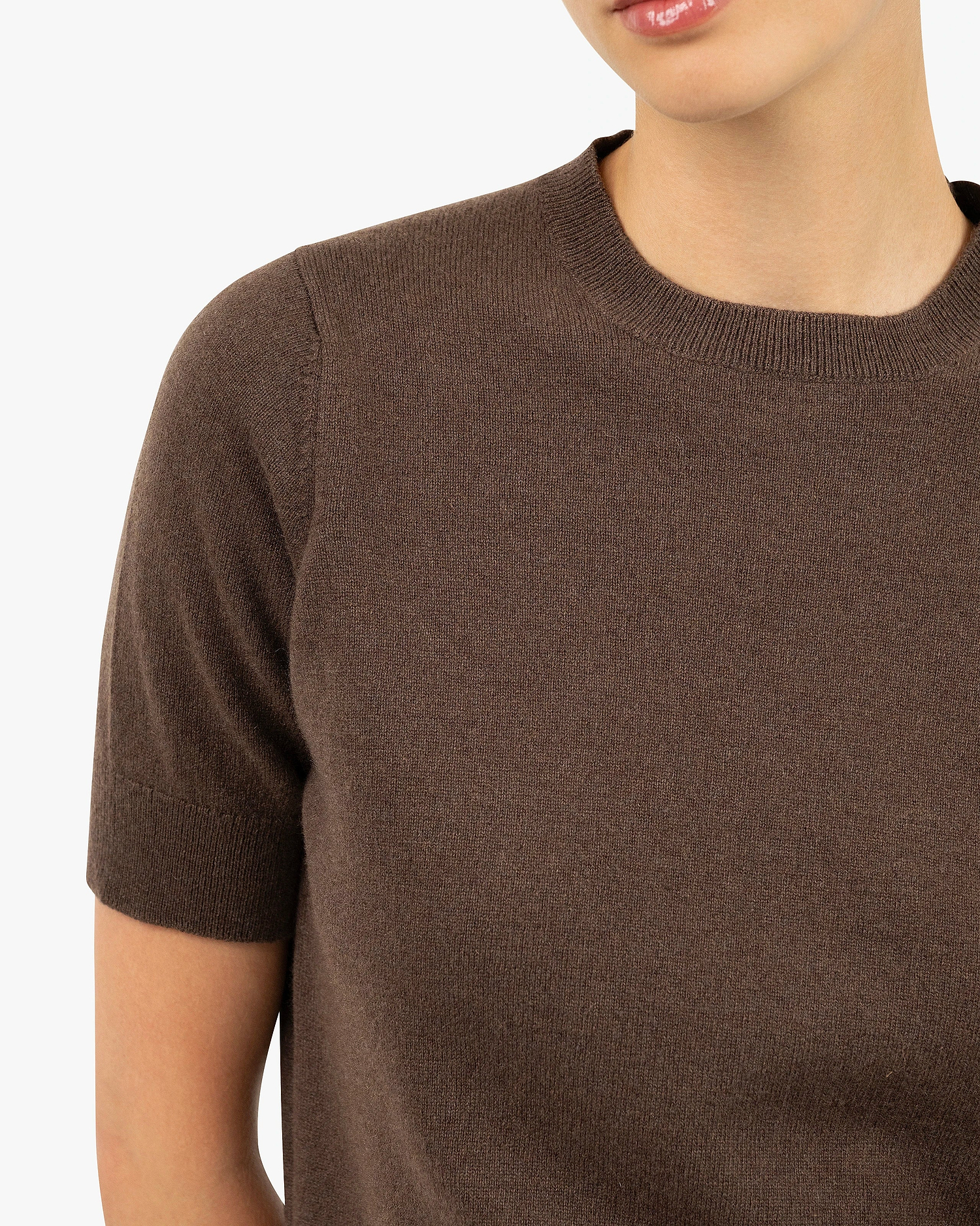 Women's Essential Tee - Brown Cashmere