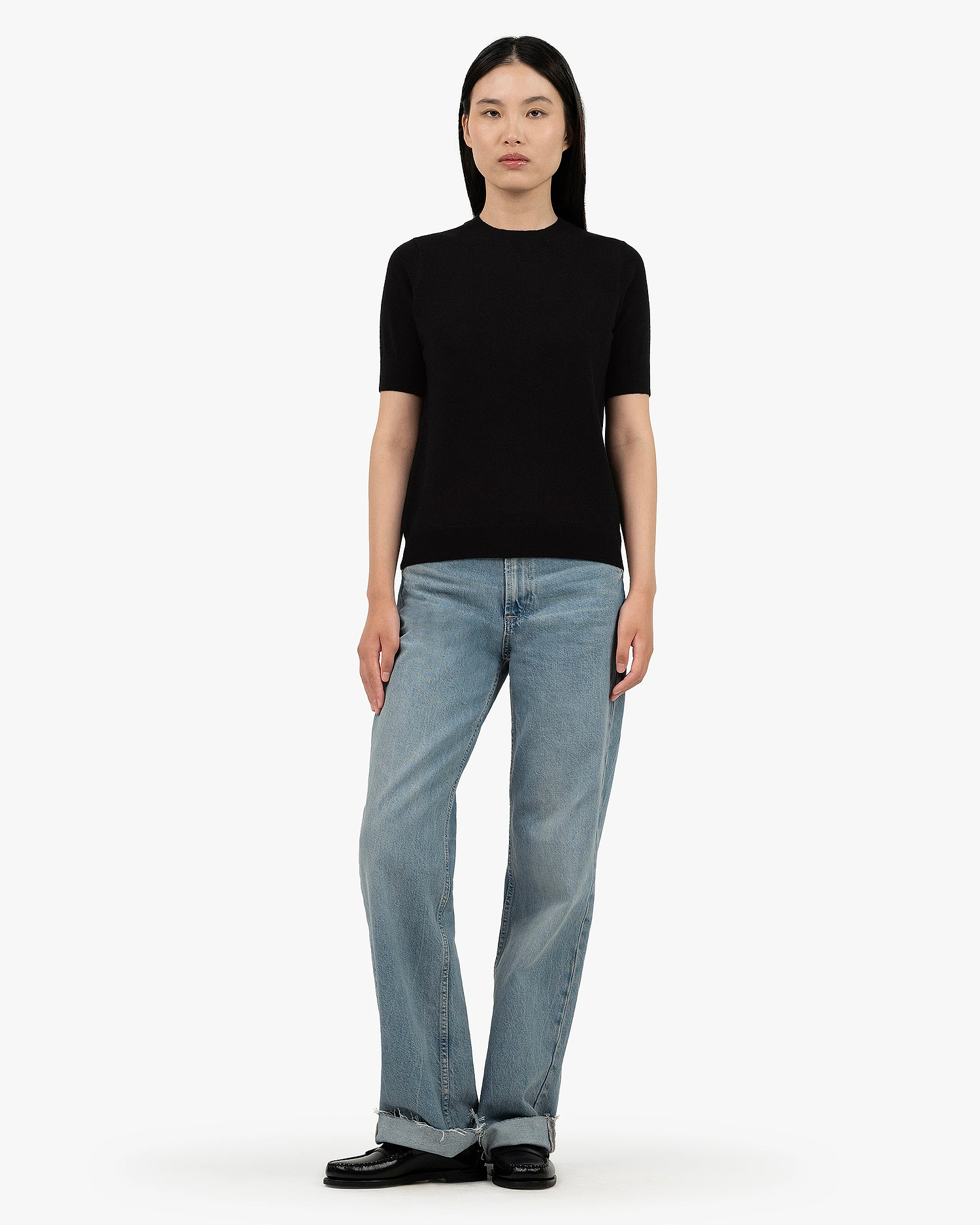 Women's Essential Tee - Black Cashmere