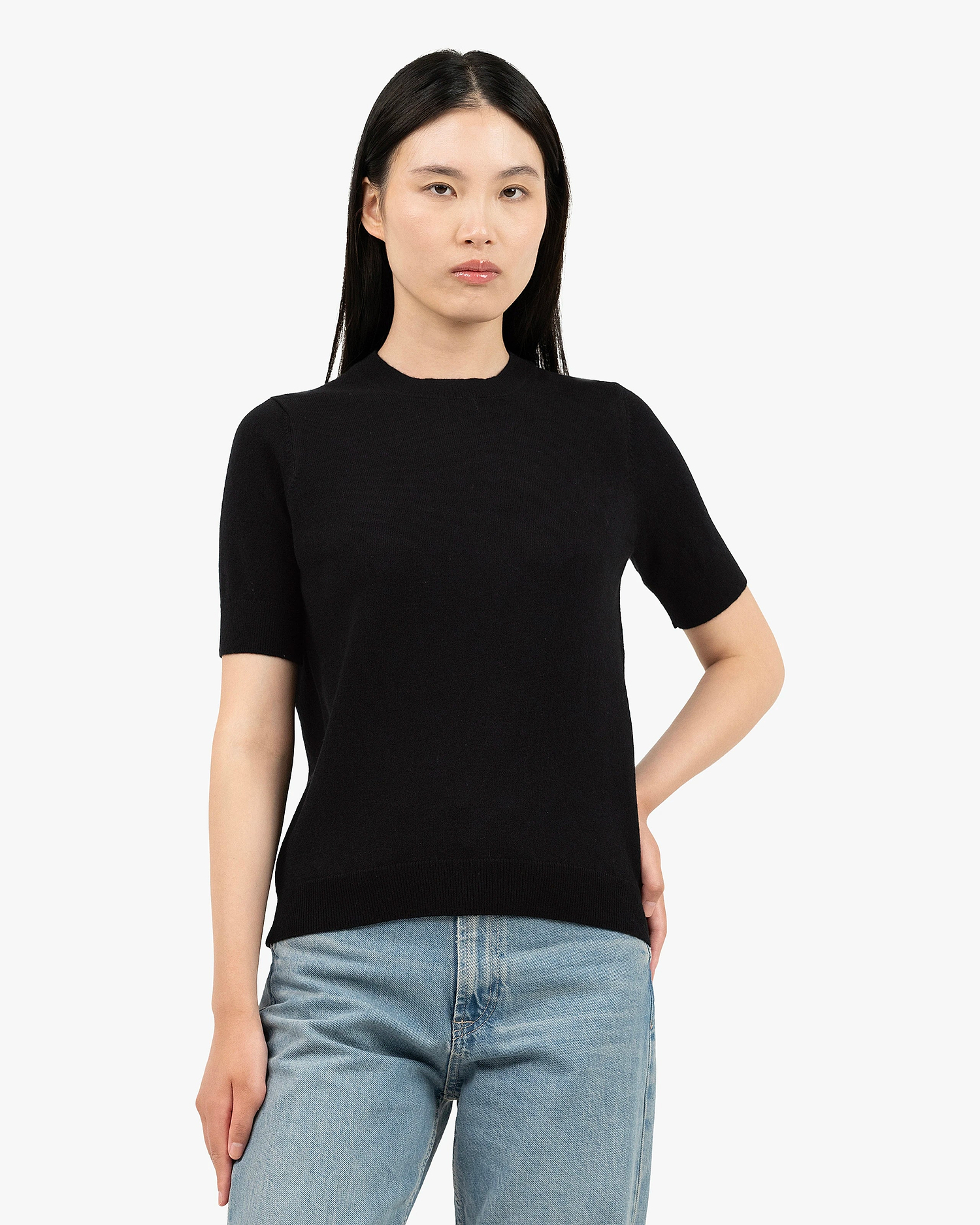 Women's Essential Tee - Black Cashmere
