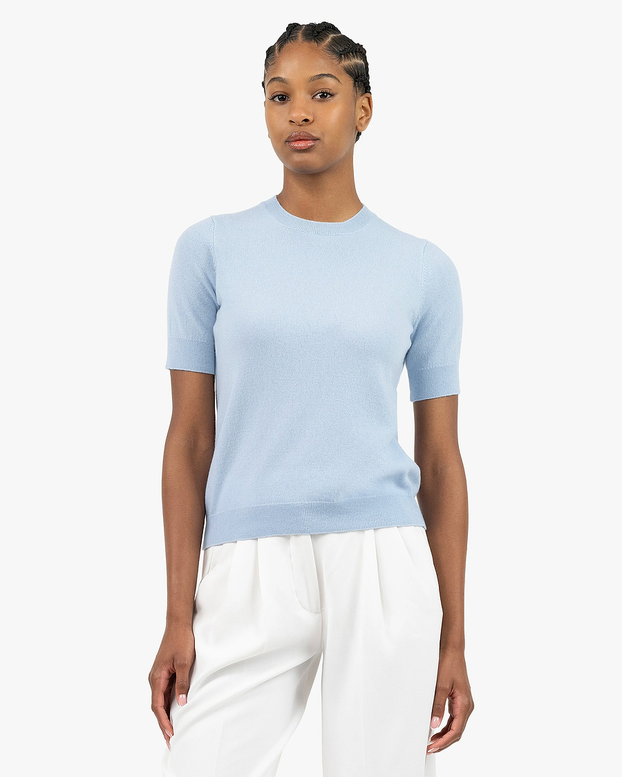 Women's Essential Tee - Light Blue Cashmere