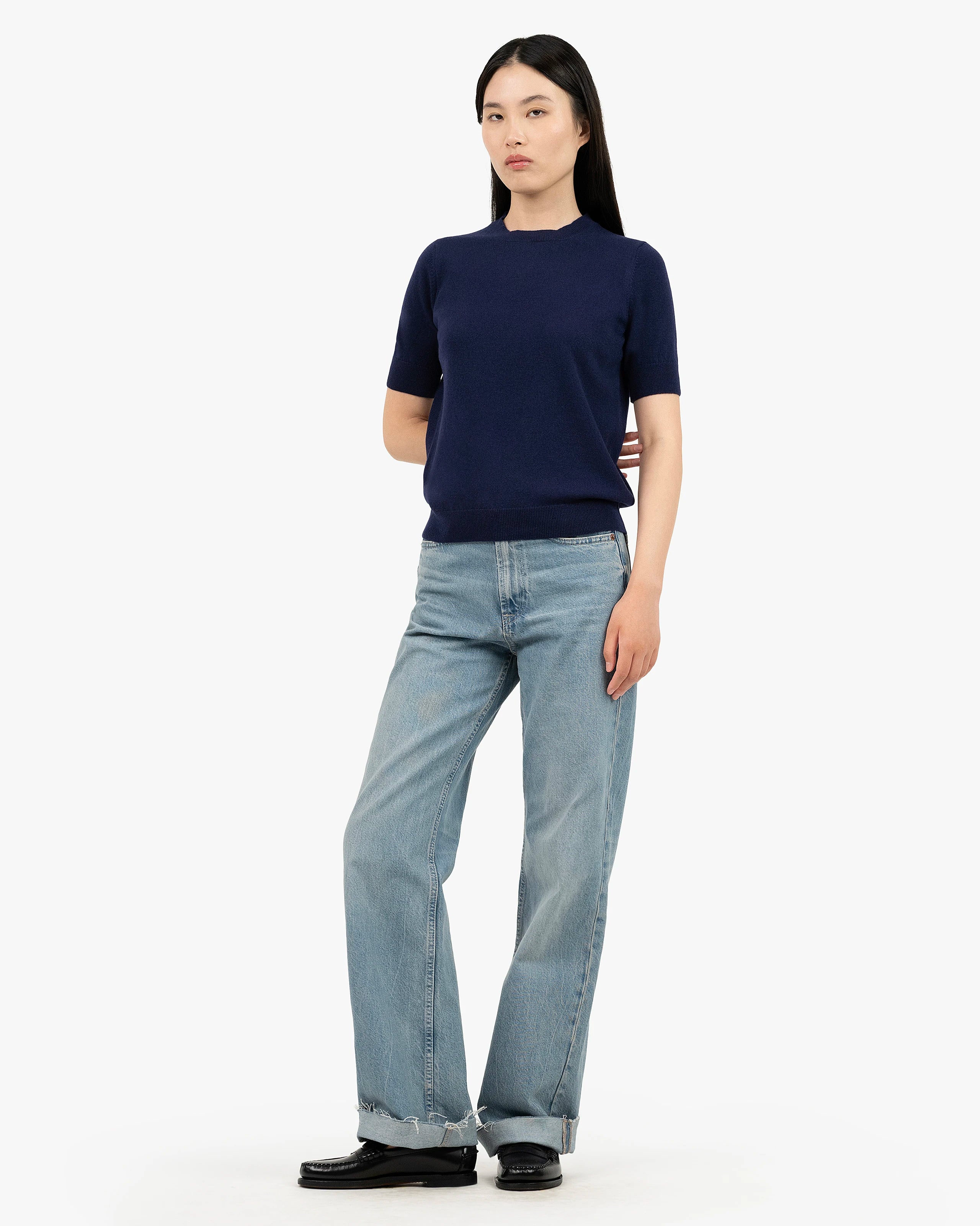 Women's Essential Tee - Blue Cashmere