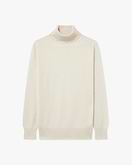 Essential Rollkragenpullover Damen - Weiß