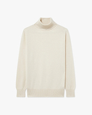 Essential Rollkragenpullover Damen - Weiß