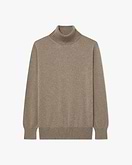 Essential Rollkragenpullover Damen - Taupe