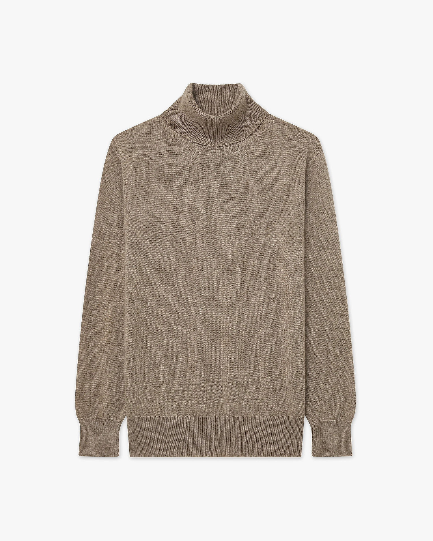 Women's Essential Turtleneck Sweater - Taupe Cashmere