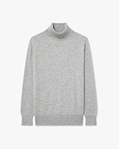 Essential Rollkragenpullover Damen - Hellgrau