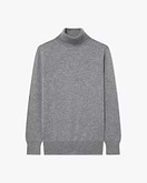 Essential Rollkragenpullover Damen - Mittelgrau