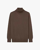 Essential Rollkragenpullover Damen - Braun