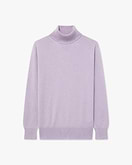 Essential Rollkragenpullover Damen - Flieder