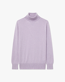 Essential Rollkragenpullover Damen - Flieder