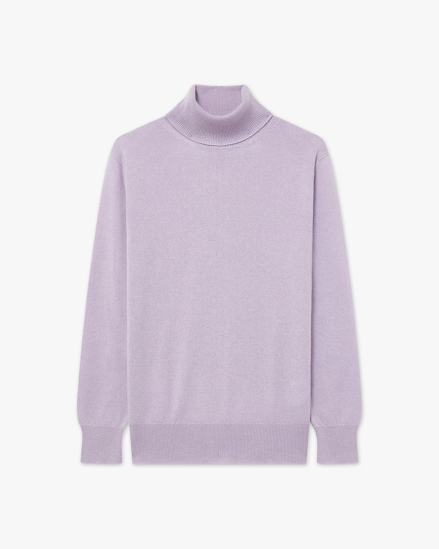Women's Essential Turtleneck Sweater - Lilac Cashmere
