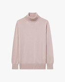 Essential Rollkragenpullover Damen - Rosa