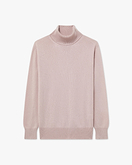 Essential Rollkragenpullover Damen - Rosa