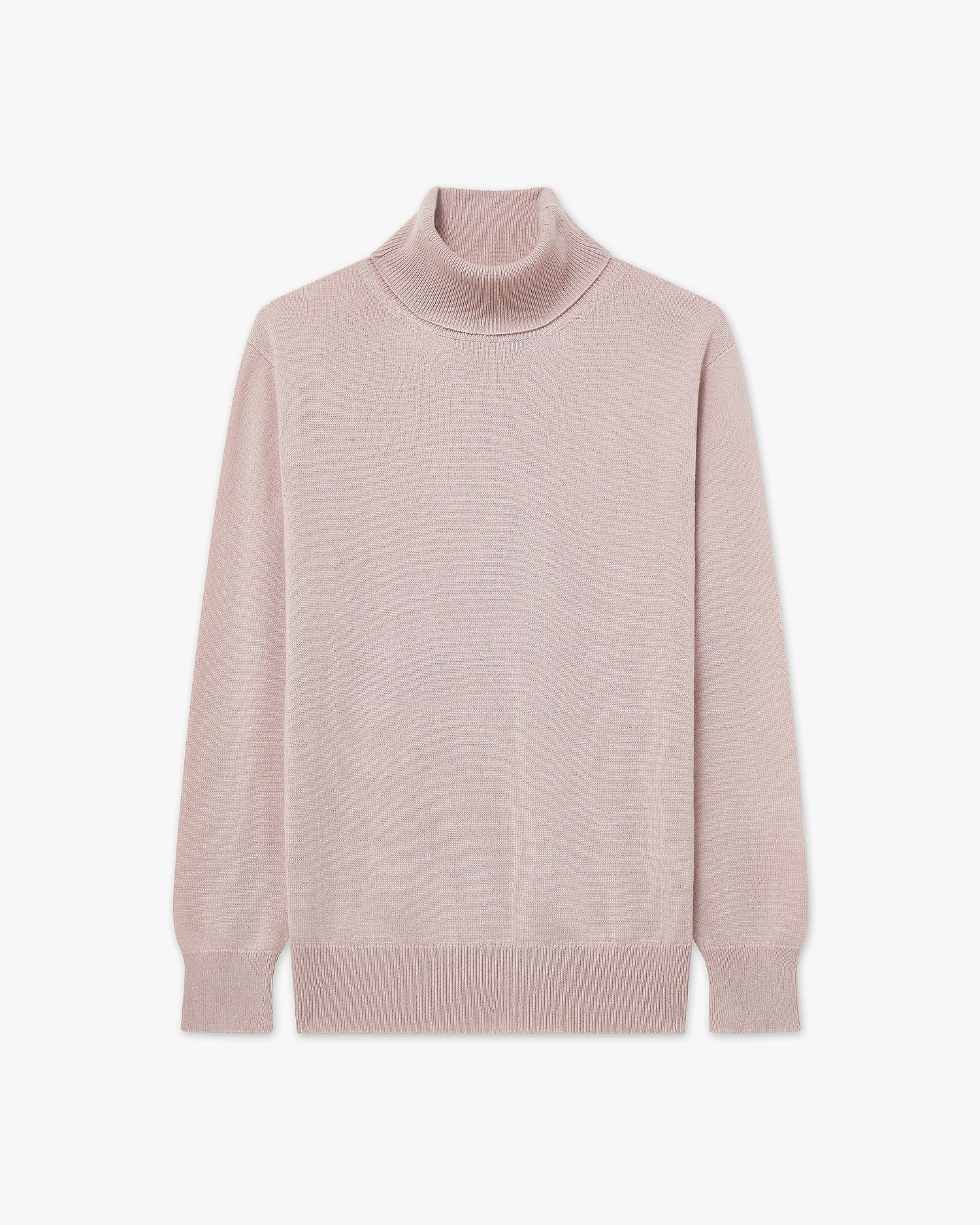Women's Essential Turtleneck Sweater - Rose Cashmere