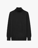 Essential Rollkragenpullover Damen - Schwarz