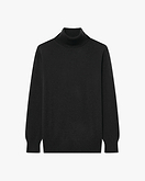 Essential Rollkragenpullover Damen - Schwarz