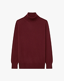 Essential Rollkragenpullover Damen - Bordeaux
