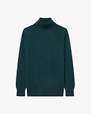 Essential Rollkragenpullover Damen - Grün