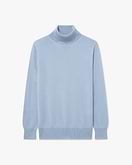 Essential Rollkragenpullover Damen - Hellblau