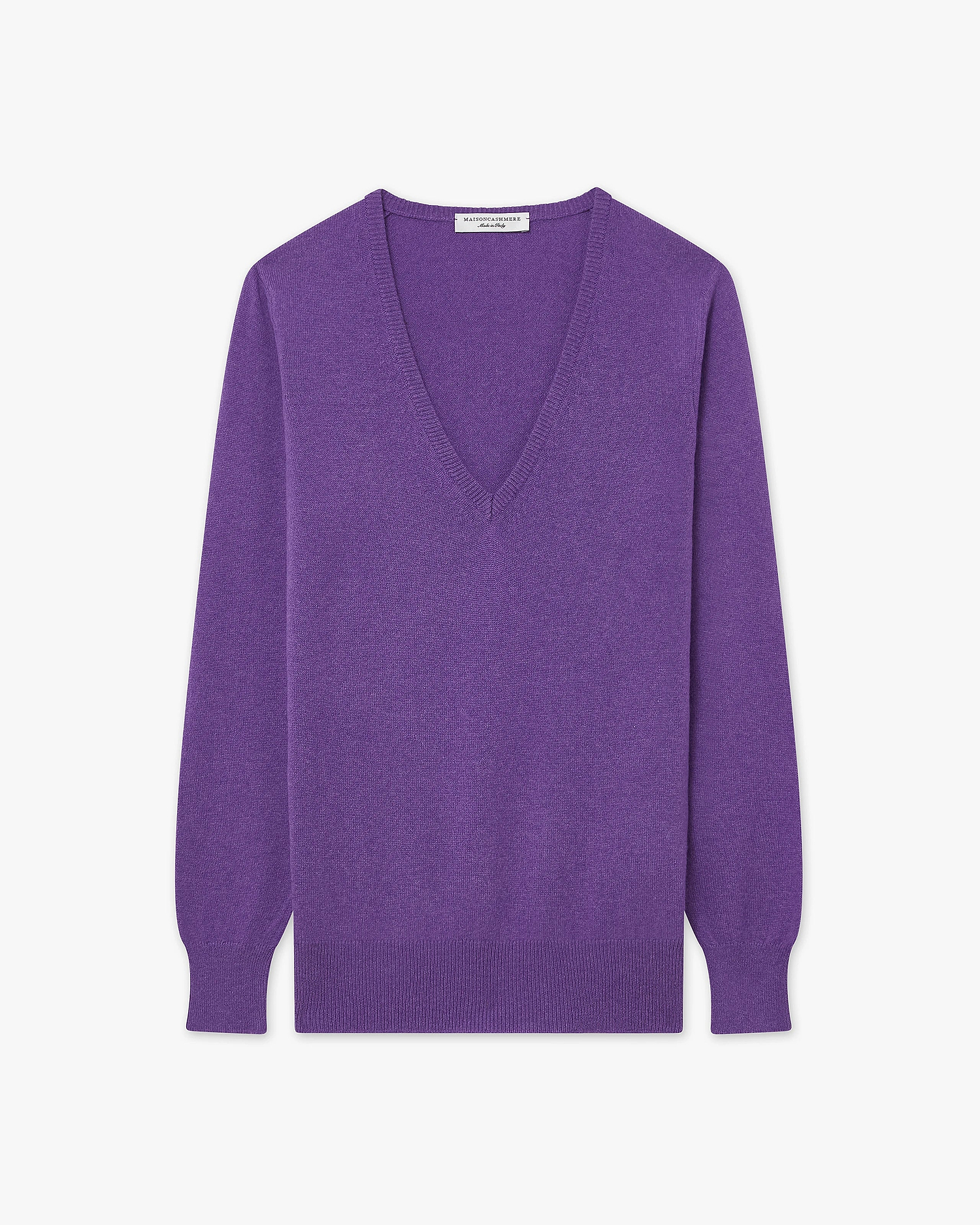 Women's Essential V-Neck Sweater - Purple Cashmere