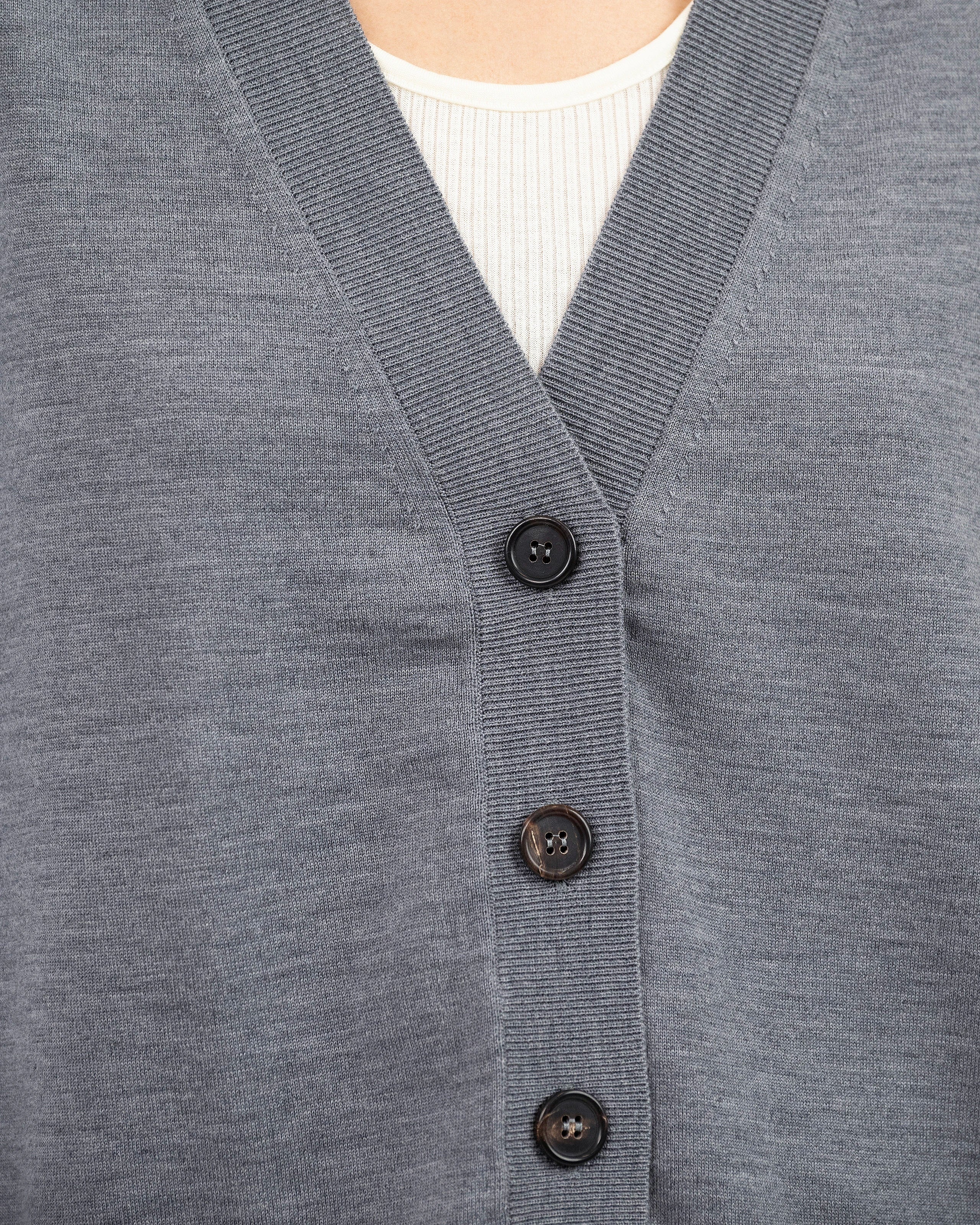 Seraphine Maxi Cardigan - Grey Merino Superfine