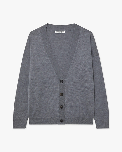 Seraphine Maxi Cardigan - Grey Merino Superfine