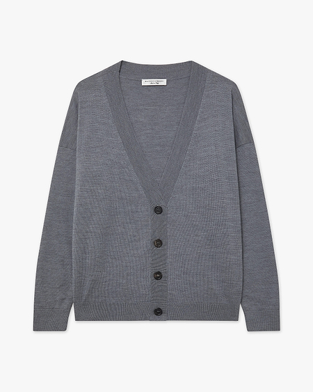 Seraphine Maxi Cardigan - Grey Merino Superfine