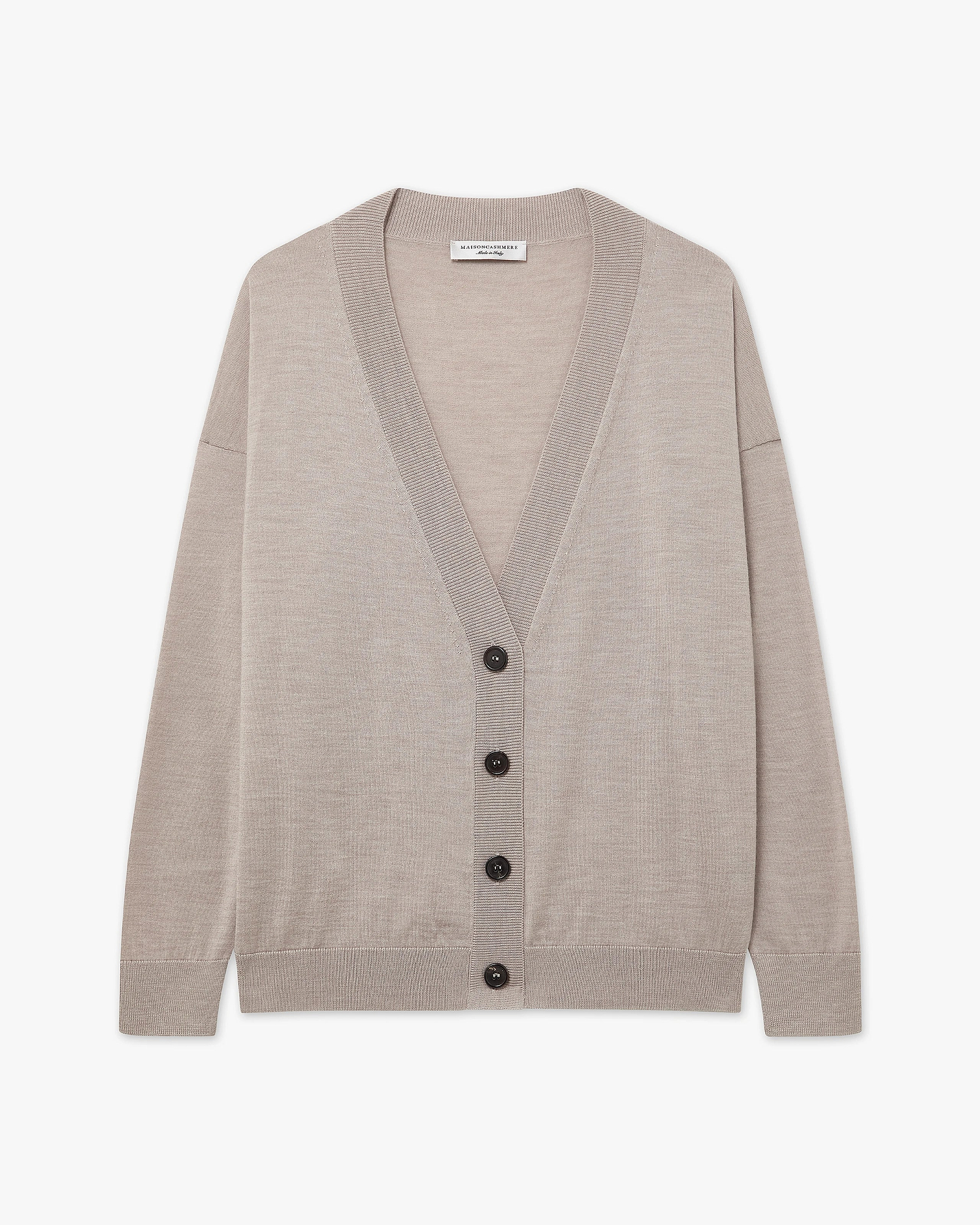 Seraphine Maxi Cardigan - Beige Merino Superfine