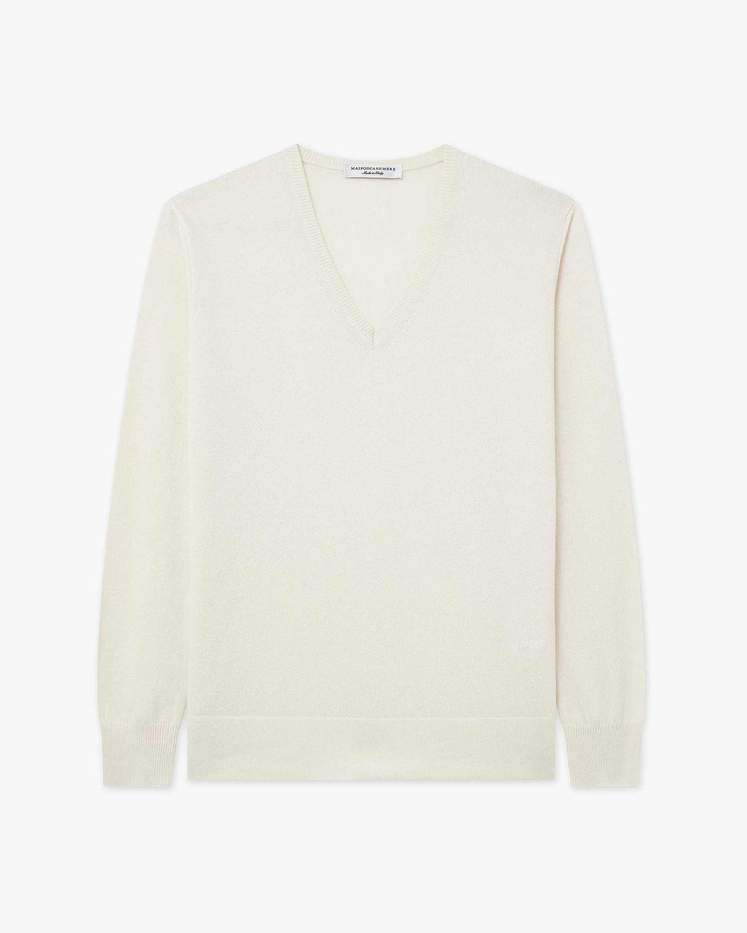 Women's Florenz V-Neck Sweater - White Cashmere