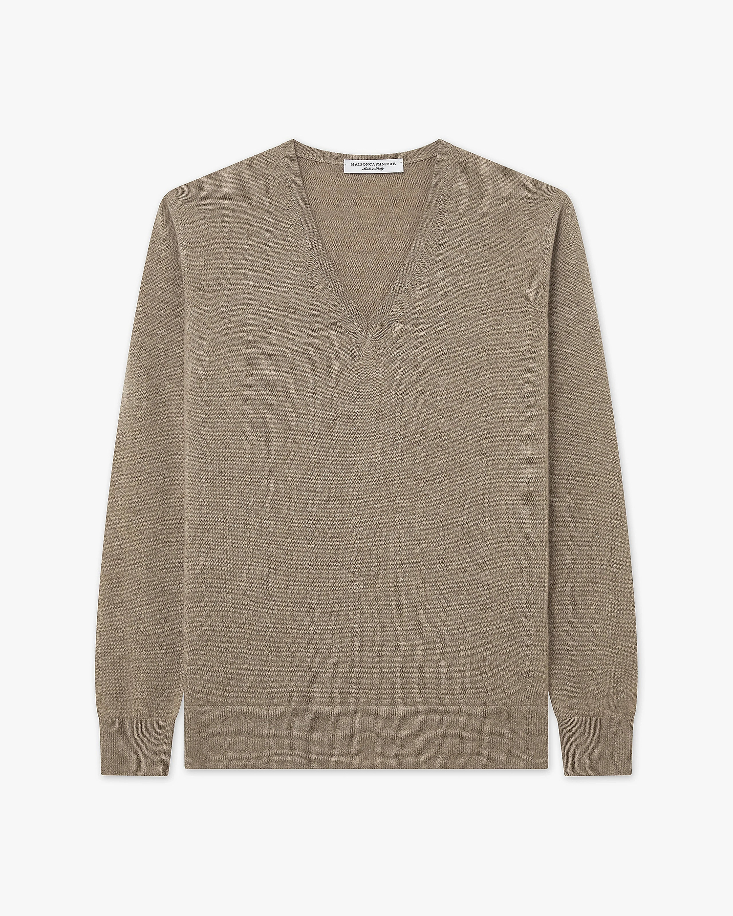 Women's Florenz V-Neck Sweater - Taupe Cashmere