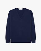 Pull Col V Florenz Femme - Bleu
