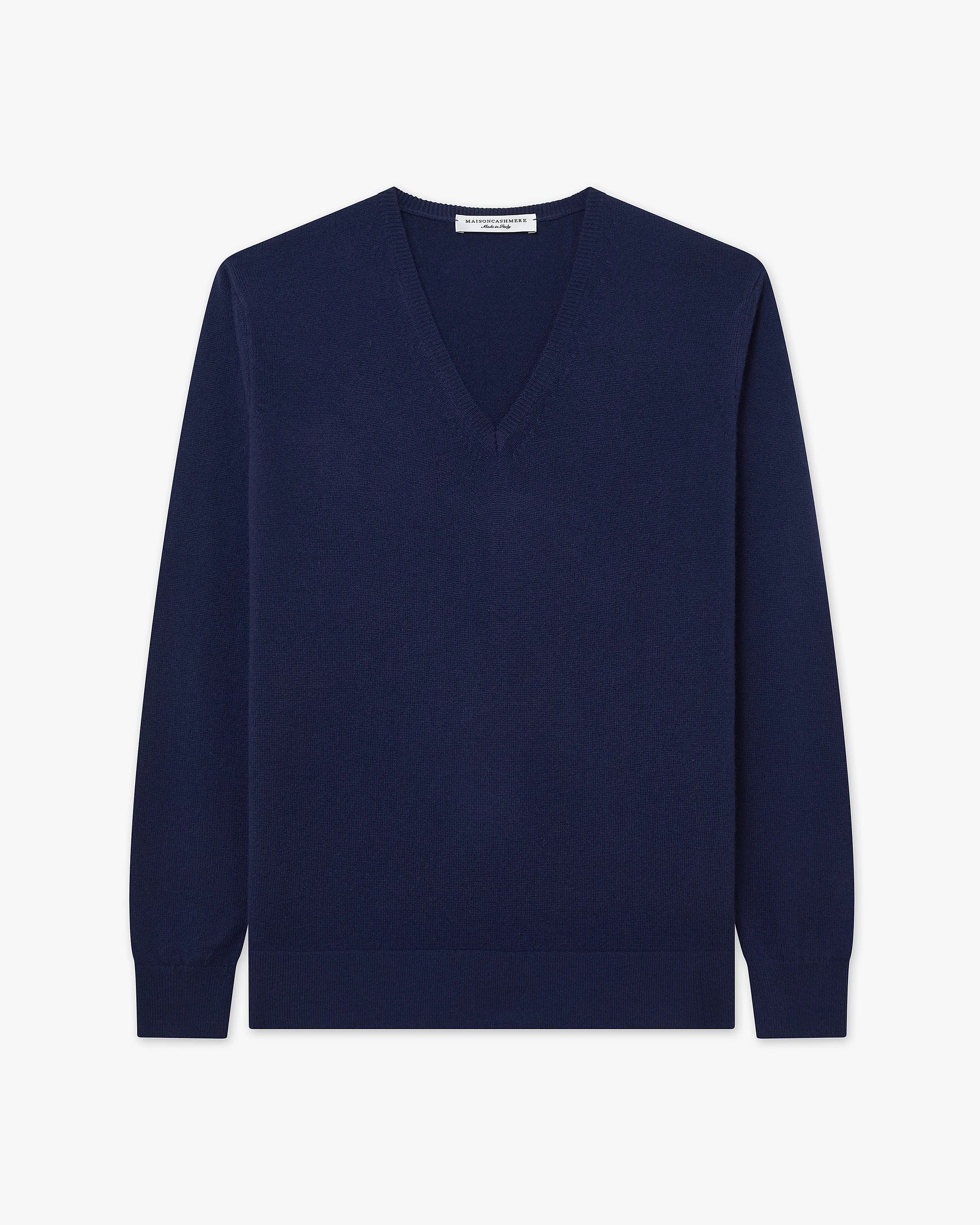 Women's Florenz V-Neck Sweater - Blue Cashmere