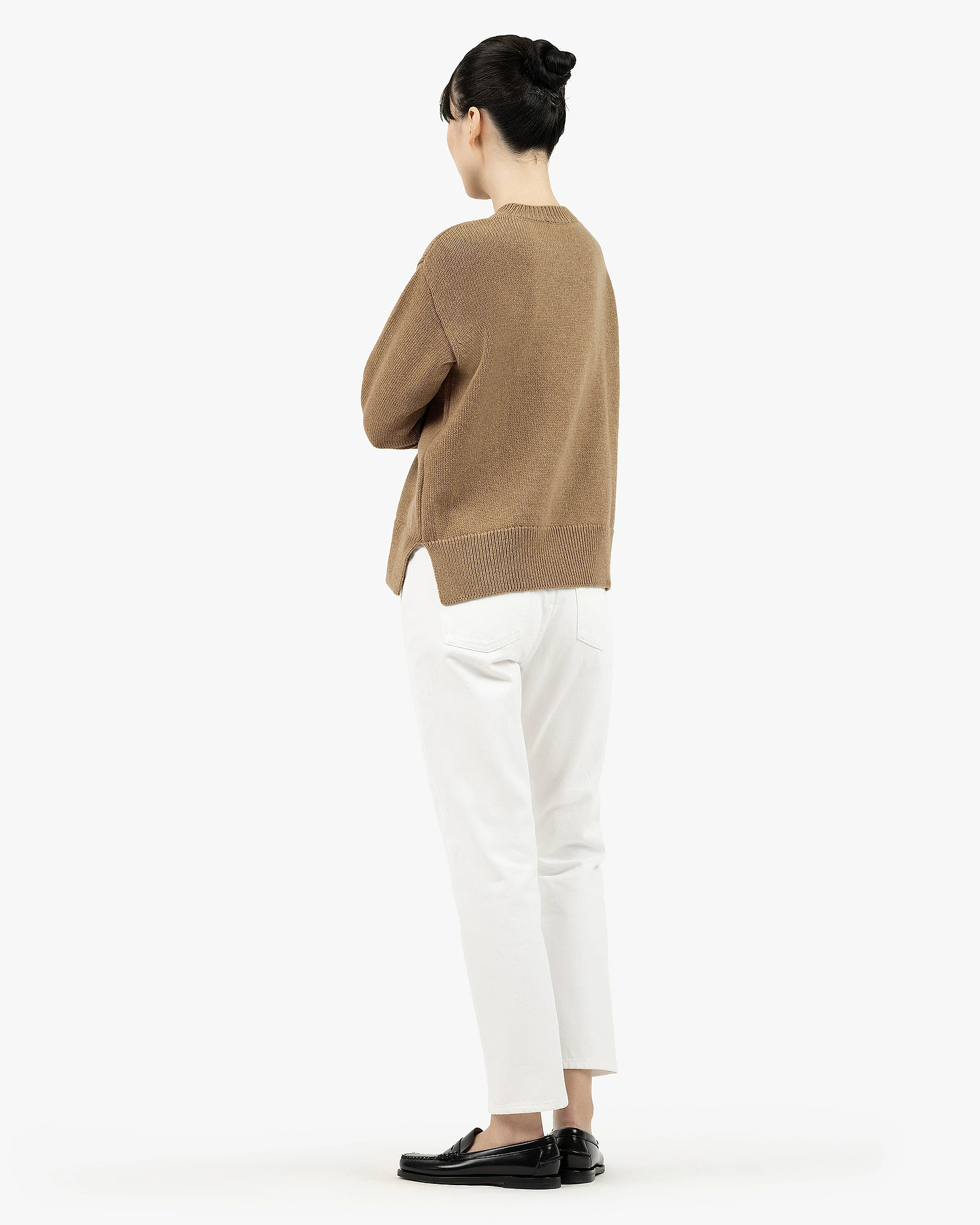 Women's Funes Crew Neck Sweater - Hazelnut Merino