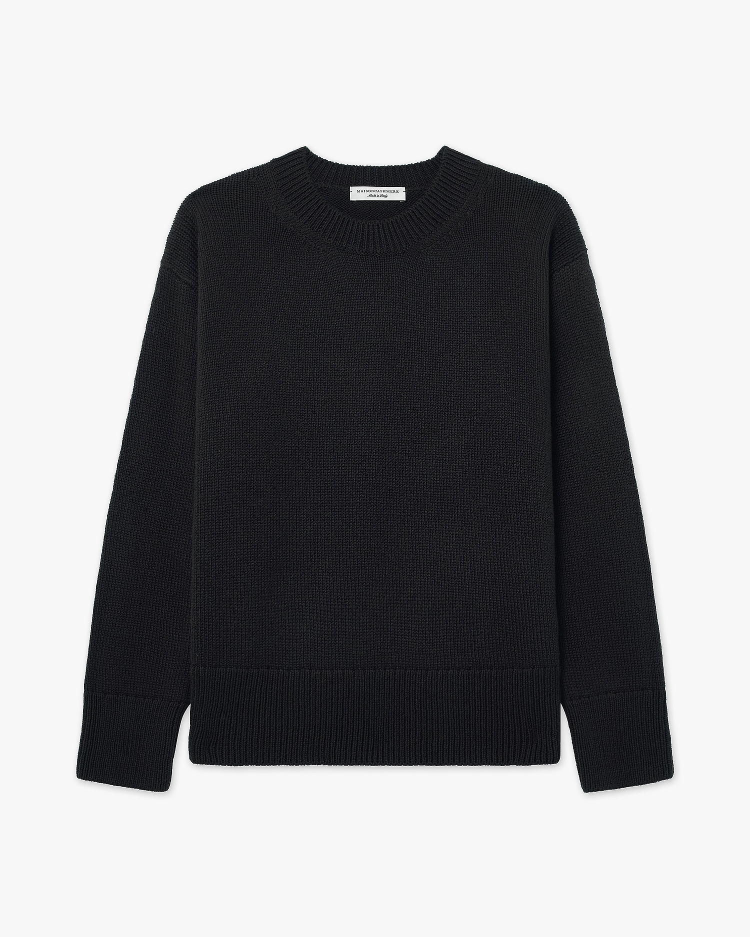 Women's Funes Crew Neck Sweater - Black Merino