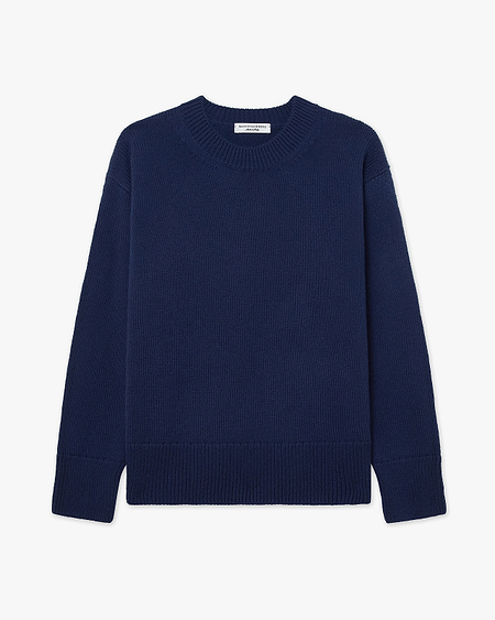 Women's Funes Crew Neck Sweater - Blue Merino
