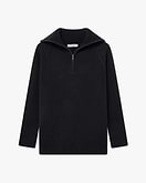 Women's Funes Quarter-Zip Sweater - Black